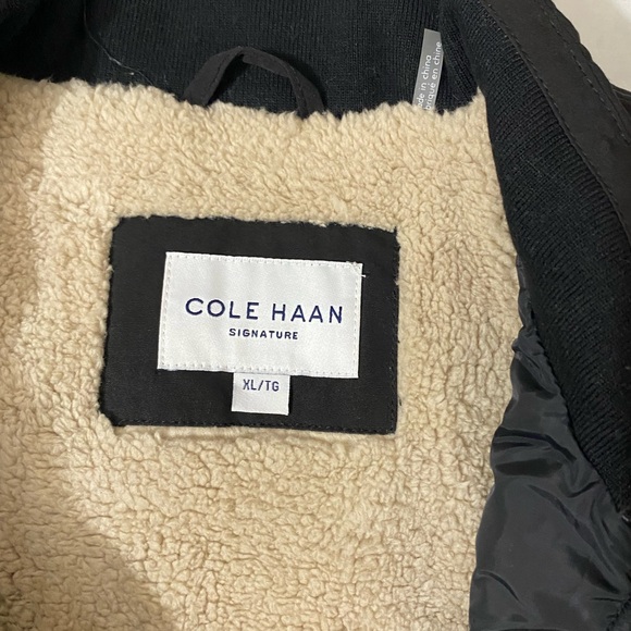 NWT Cole Hann Men’s 28 Tonal Mix Media Diamond With Faux Sherpa Lining Size XXL - Picture 8 of 11